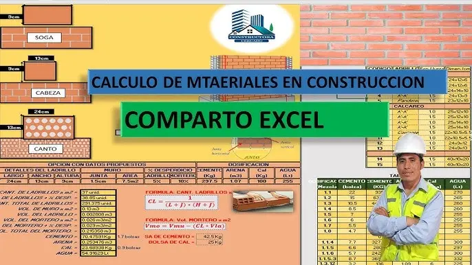 Calcular Materiales de Construcción en Excel: Guía Definitiva - Cómo calcular la cantidad de material para concreto calcular materiales de construccion en excel - Cómo calcular la cantidad de material para concreto