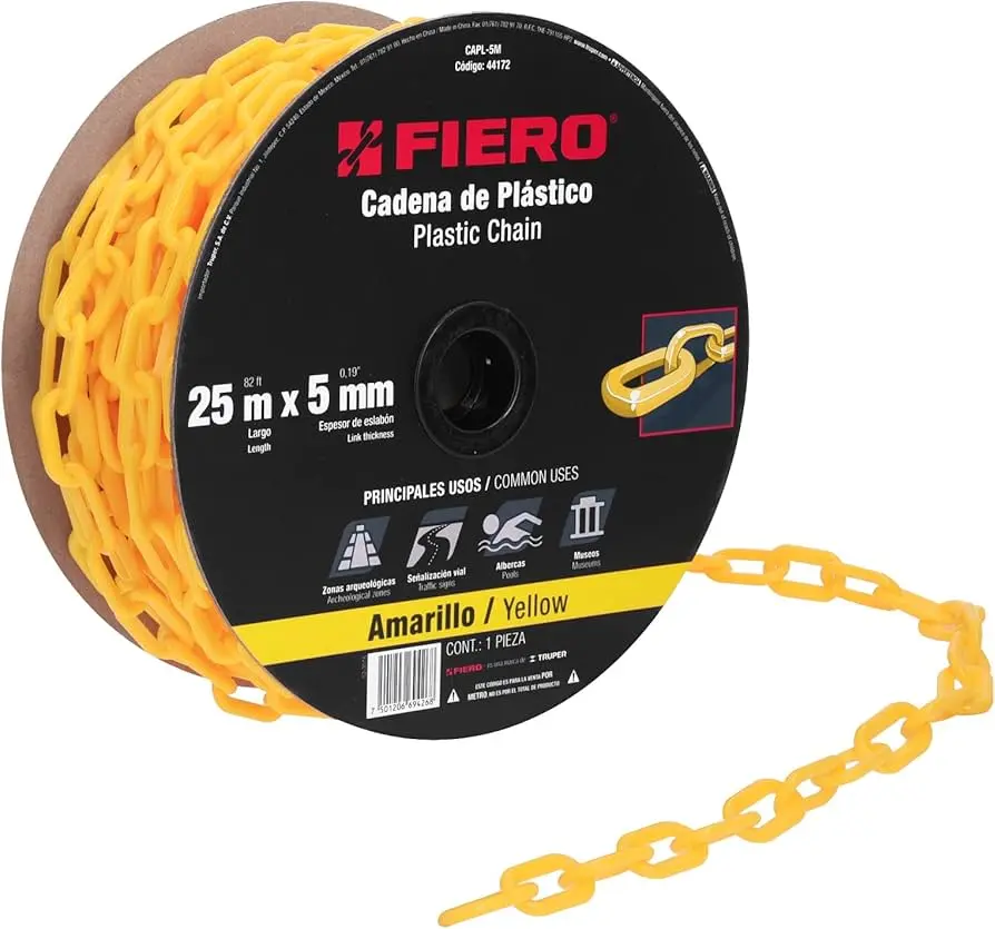 cadena plastica amarilla - Cómo limpiar una cadena que se puso amarilla