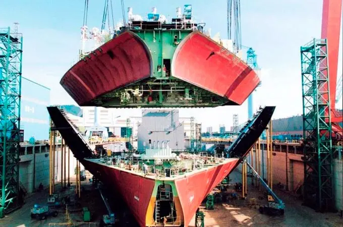 construccion de buques portacontenedores - Cómo se construyen los barcos portacontenedores
