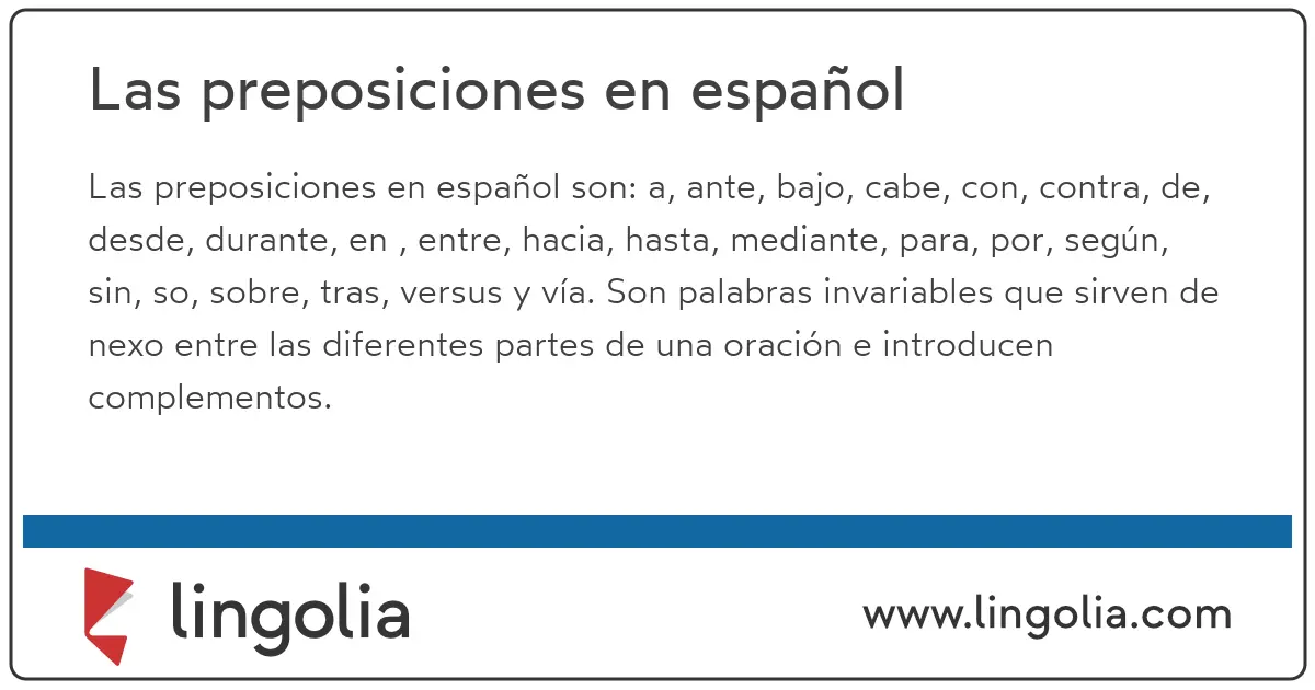 Construcciones con preposición: Una guía completa de la sintaxis española - Qué son las preposiciones y 10 ejemplos construcciones con preposición - Qué son las preposiciones y 10 ejemplos